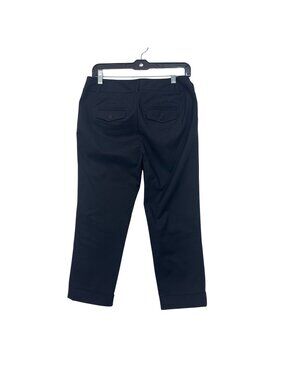White House Black Market Perfect Form Slim Ankle Pants Size 4 Black Cotton Blend